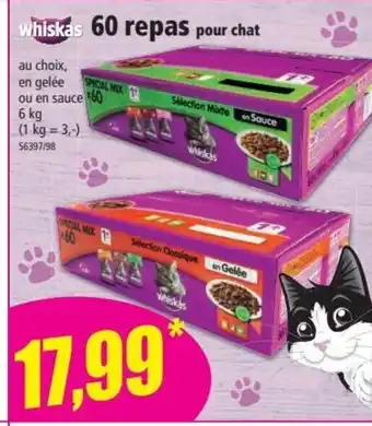 Norma 60 Repas Pour Chat offre