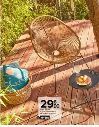 Carrefour Fauteuil Acapulco offre