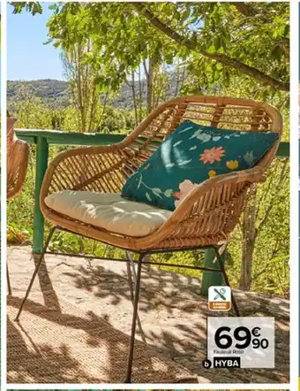 Carrefour Fauteuil Rotin offre