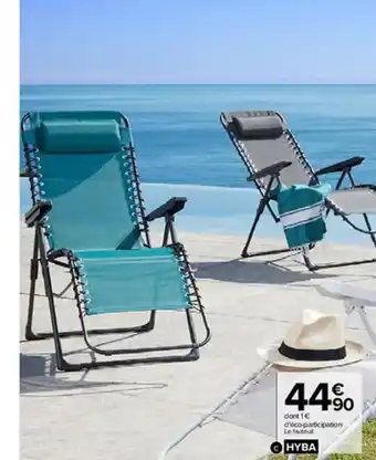 Carrefour Fauteuil Relax à Lacets offre