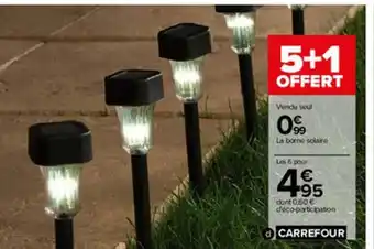 Carrefour Borne Solaire Noire offre