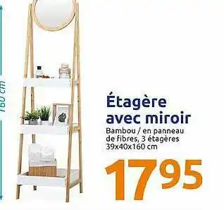 Action Étagère Avec Miroir offre