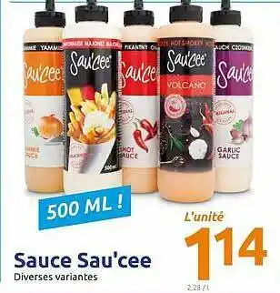 Action Sauce Sau'cee offre