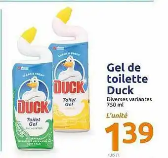 Action Gel De Toilette Duk offre