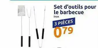 Action Set D'outils Pour Le Barbeque offre