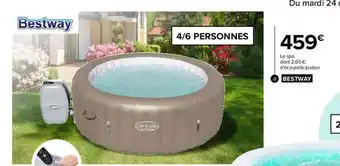 Carrefour Bestway Spa Gonflable Airjet Rond Palm Springs offre