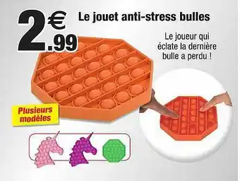 Bazarland Le Jouet Anti-stress Bulles offre