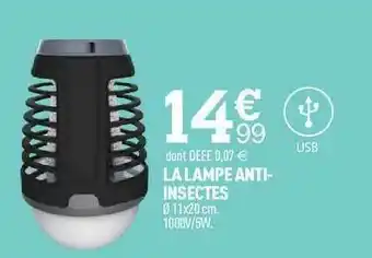 Centrakor La Lampe Anti-insectes offre