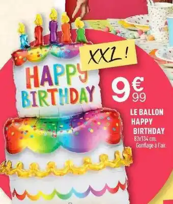 Le Ballon Happy Birthday