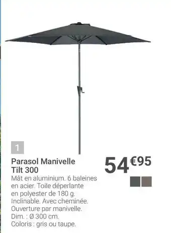 Parasol Manivelle Tilt 300