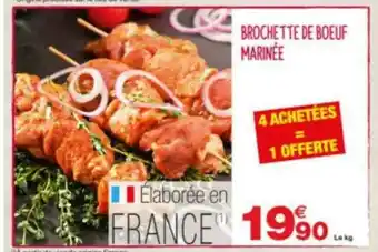 Grand Frais Brochette De Boeuf Marinée 4 Achetées = 1 Offerte offre
