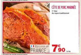 Grand Frais Côte De Porc Marinée offre