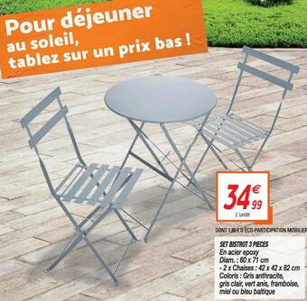 Netto Set Bistrot 3 Pièces offre