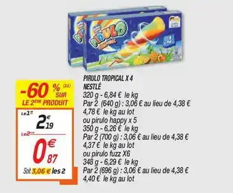 Netto Pirulo Tropical X4 Nestlé offre