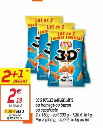 Netto 3d's Bugles Nature Lay's offre