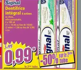 Signal Dentifrice Integral