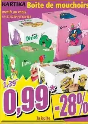 Norma Kartika Boite De Mouchoirs offre