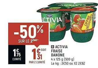 Activia Fraise Danone