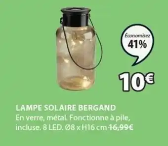 JYSK Lampe Solaire Bergand offre