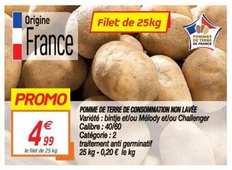 Netto Pomme De Terre De Consommation Non Lavée offre
