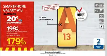 Carrefour Samsung smartphone galaxy a13 offre