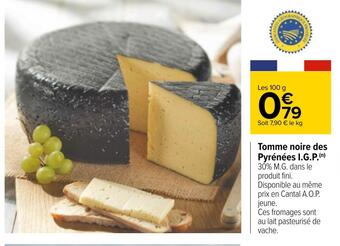 Carrefour Tomme noire des pyrénées i.g.p. offre