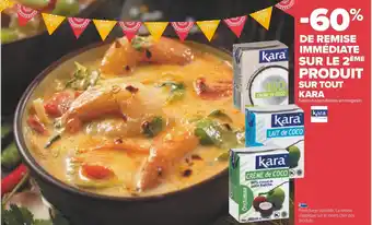 Carrefour Kara bon plan sur le 2ème produit sur tout kara offre