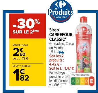 Carrefour Carrefour classic sirop offre