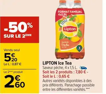 Carrefour Lipton lipton ice tea offre
