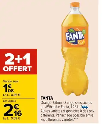 Carrefour Fanta fanta offre