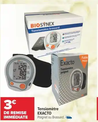 Carrefour Exacto tensiomètre offre