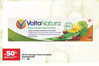 Carrefour Voltanatura gel de massage à base de plantes offre