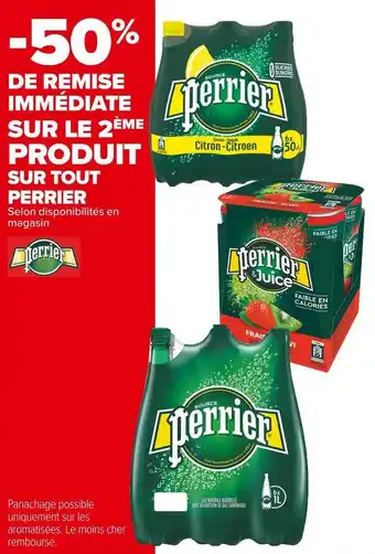 Carrefour Market Perrier bon plan sur tout perrier offre