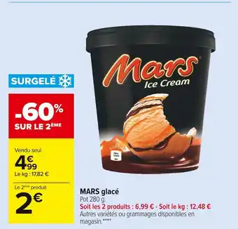 Carrefour Market Mars mars glacé offre