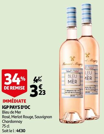 Auchan Bleu de mer igp pays d'oc offre