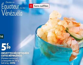 Auchan Crevettes décortiquées cuites réfrigérées offre