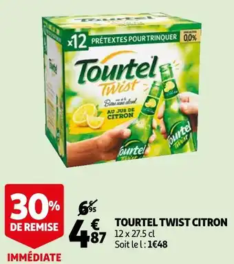 Auchan Tourtel twist citron offre