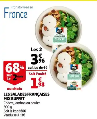 Auchan Mix buffet les salades françaises offre