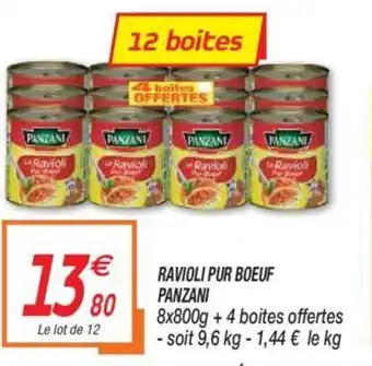 Netto Ravioli Pur Boeuf Panzani offre