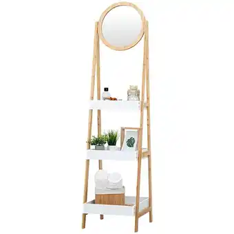 Action Étagère en bambou avec miroir offre
