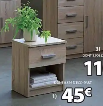 JYSK Table de nuit, 1 tiroir offre