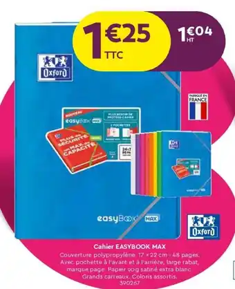 Plein ciel Cahier EASYBOOK MAX offre