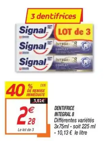 Netto Dentifrice Integral 8 offre