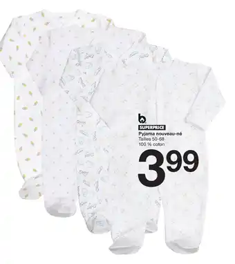 Zeeman Superprice Pyjama Nouveau-Né offre