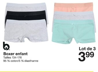 Zeeman Boxer Enfant offre