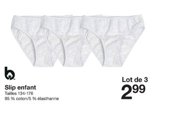 Zeeman Slip Enfant offre