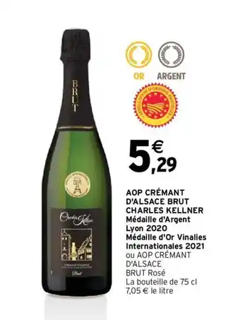 Intermarché AOP Crémant d'Alsace Brut Charles Kellner offre