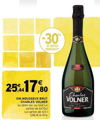 Intermarché Vin Mousseux Brut Charles Volner offre