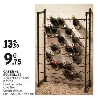 Intermarché Casier 48 Bouteilles offre