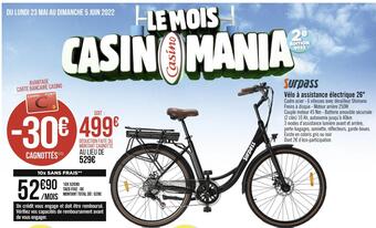 Géant Casino Surpass vélo à assistance électrique 26" offre